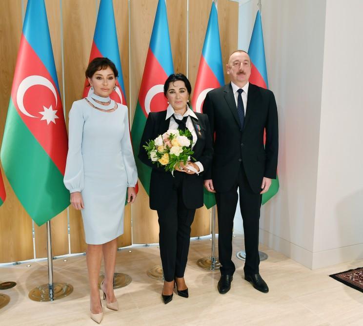 Azerbaijani president, First Lady meet with president of Russian Rhythmic Gymnastics Federation [PHOTO]