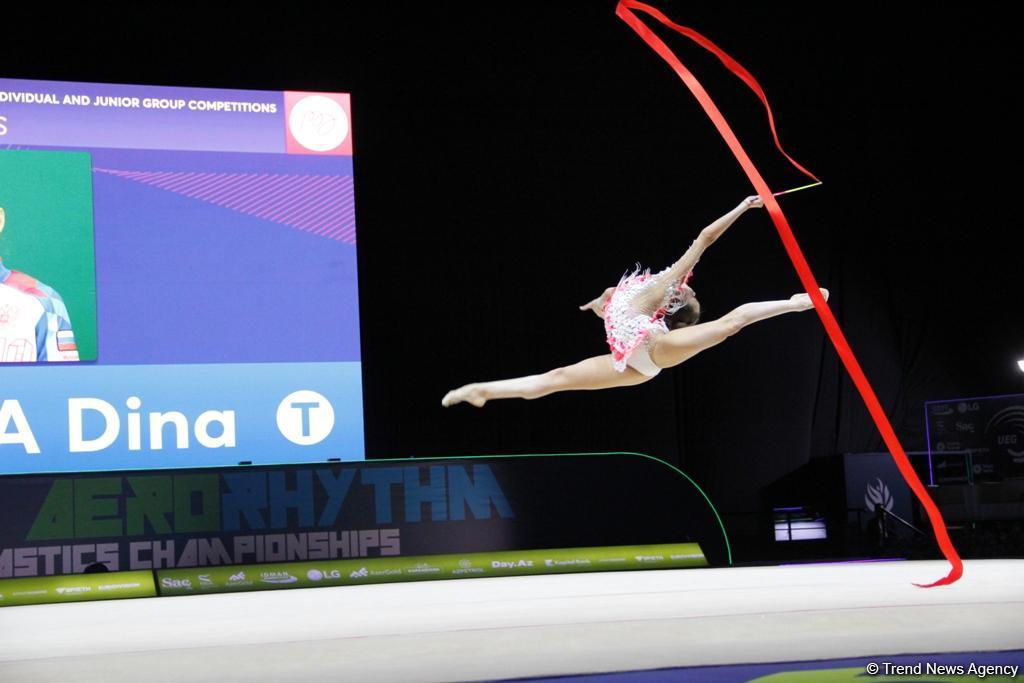 Russia’s Dina Averina wins gold at European Championships in Baku