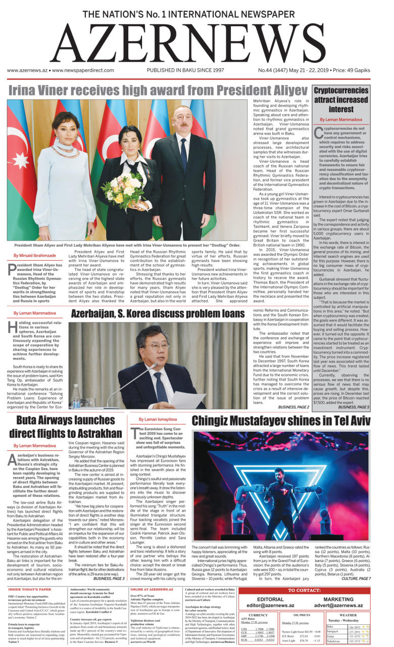 AZERNEWS releases another print issue