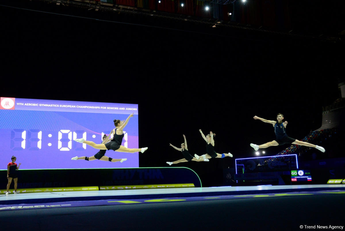 Training underway in Baku for European Aerobic Gymnastics Championships [PHOTO]