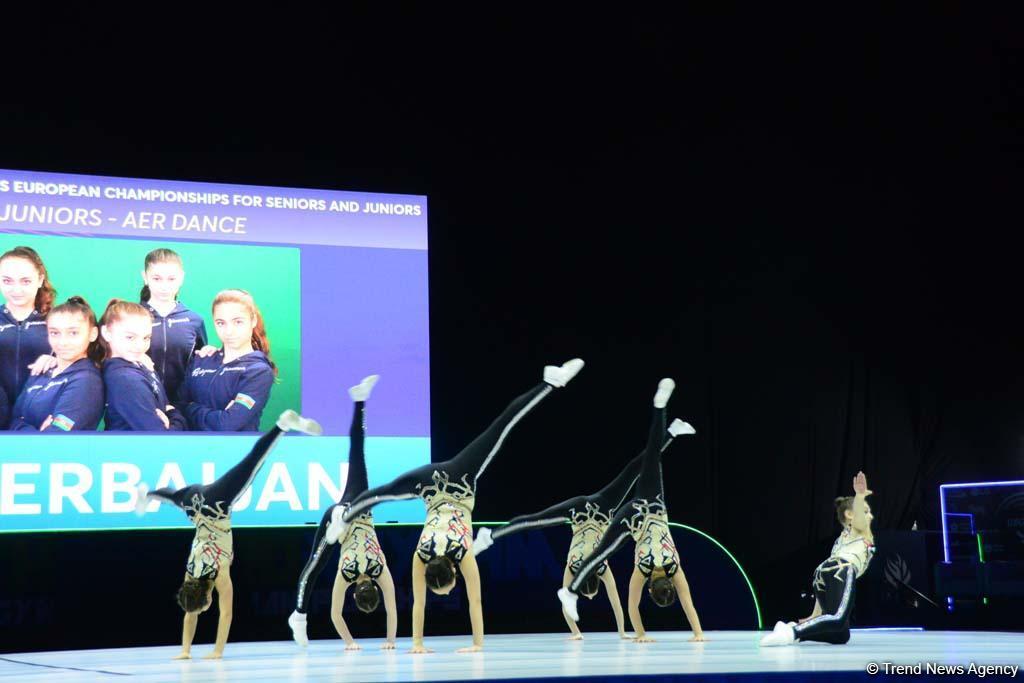 Azerbaijani team reaches finals in European Aerobic Gymnastics Championships
