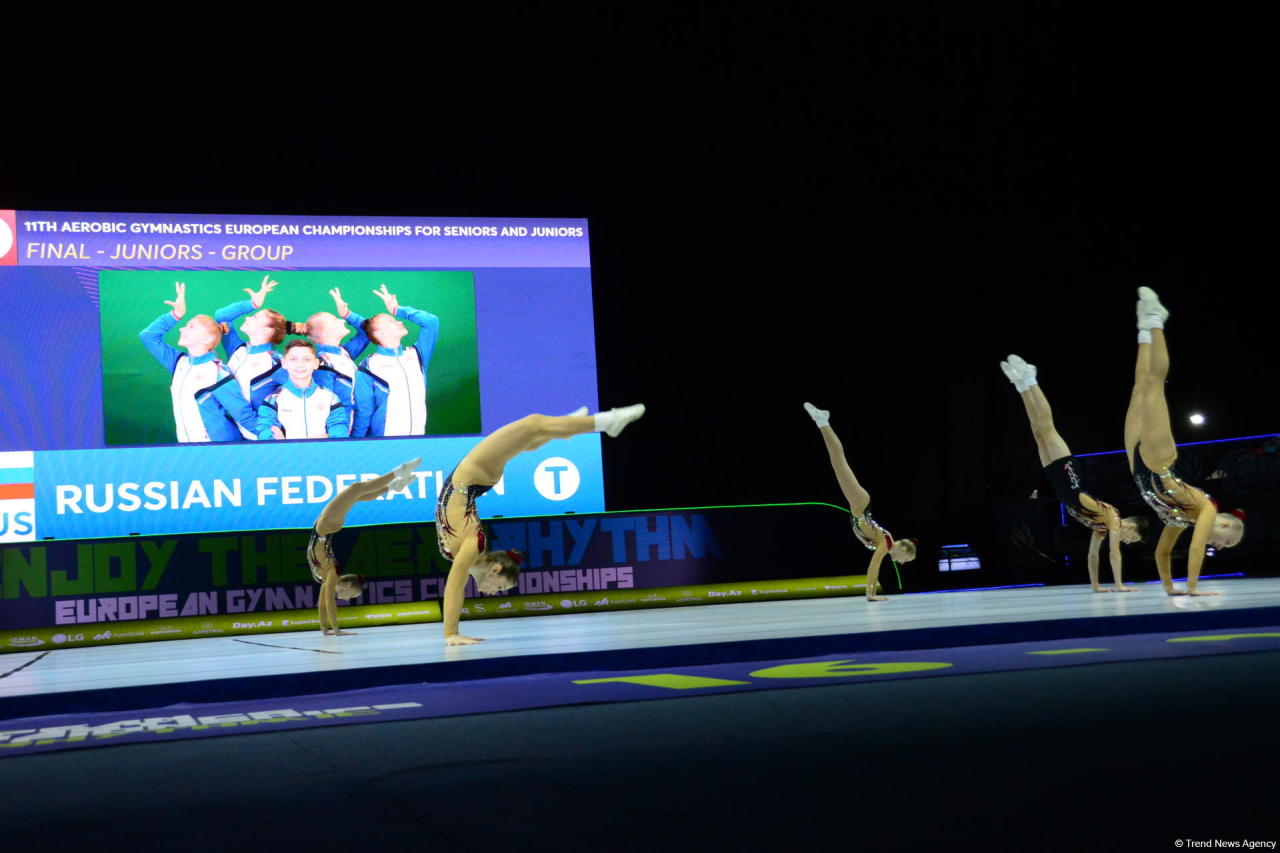 Junior group winners within 11th European Aerobic Gymnastics Championships named in Baku