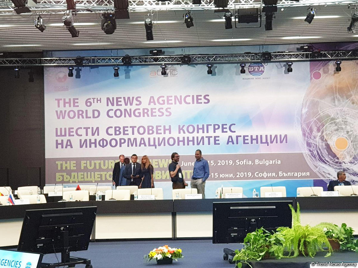 Trend news agency taking part in 6th News Agencies World Congress in Bulgaria [PHOTO]