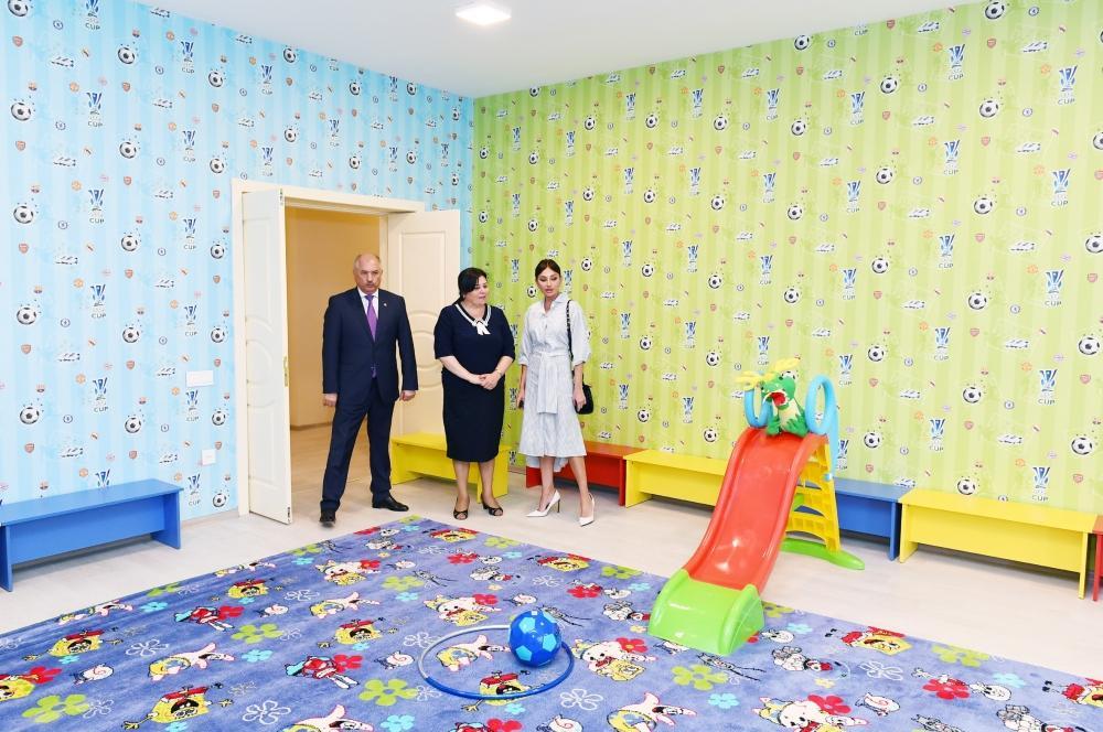 Azerbaijani First Vice President Mehriban Aliyeva attends opening of new building of orphanage-kindergarten No 11 in Yasamal [PHOTO]