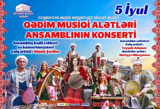 Ensemble of Ancient Traditional Musical Instruments to give concert