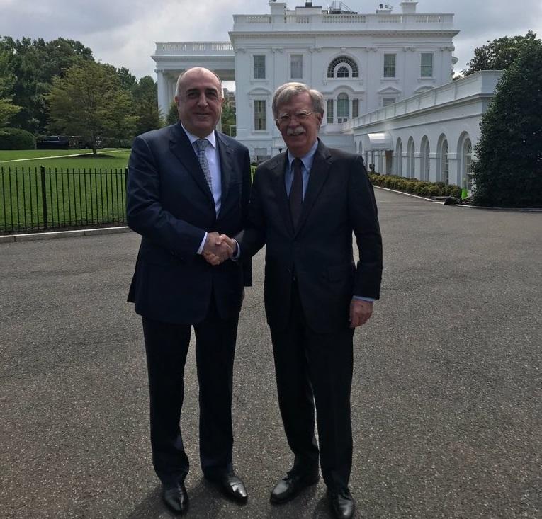 Elmar Mammadyarov meets with John Bolton