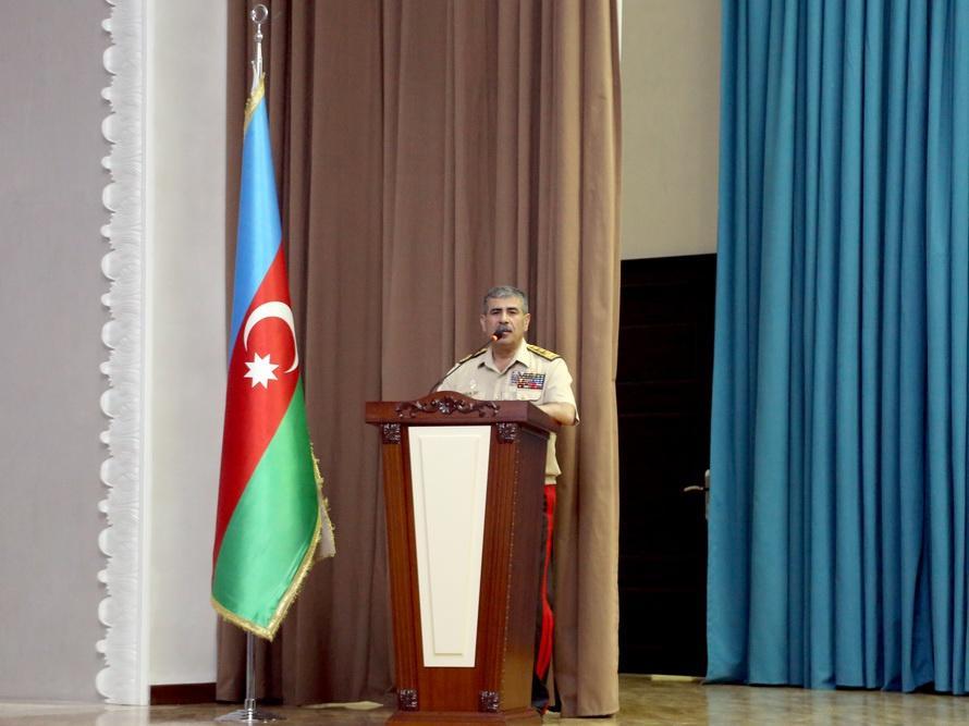 Azerbaijani minister: Military personnel must be educated in spirit of love for Motherland [PHOTO]