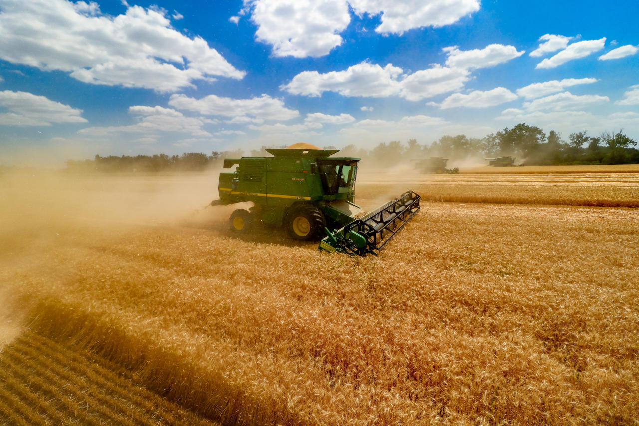 Grain harvest volumes disclosed