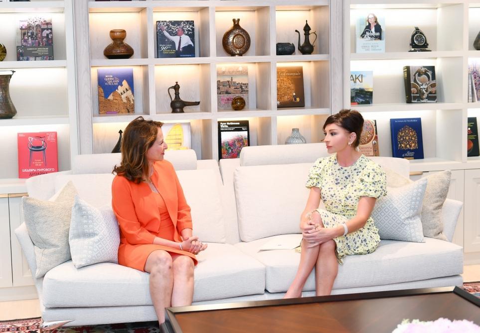 First Vice-President of Azerbaijan Mehriban Aliyeva meets French ambassador for Arctic & Antarctic Poles [PHOTO]