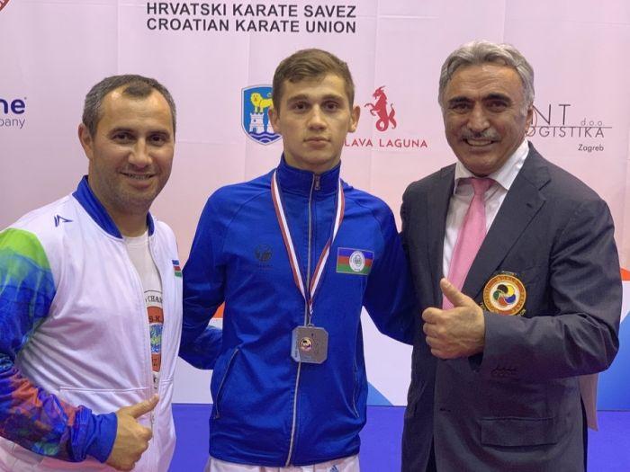 National karate fighter grabs silver in Croatia