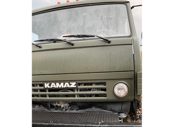 Azerbaijan's military truck hit by sniper fire from Armenian sid
