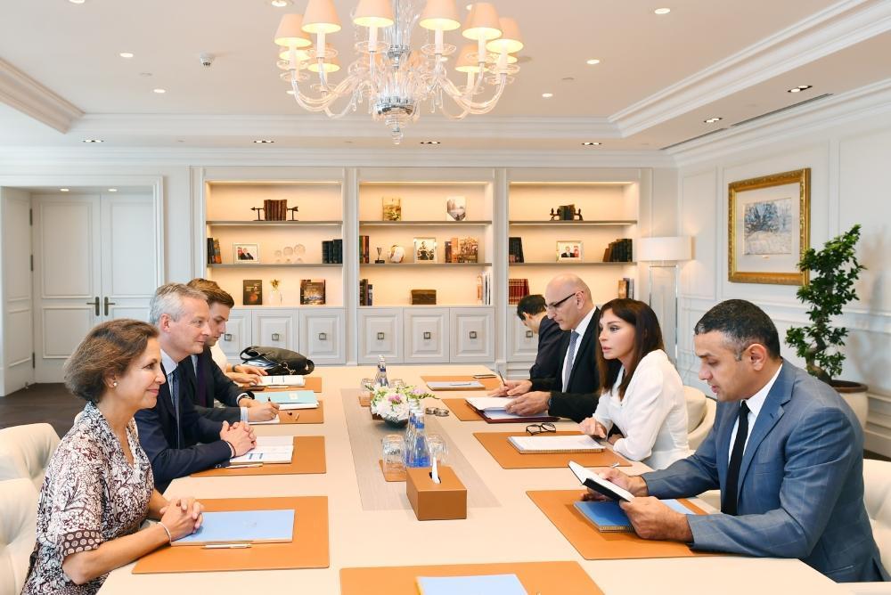Azerbaijani First VP meets with French minister of economy and finance [UPDATE]