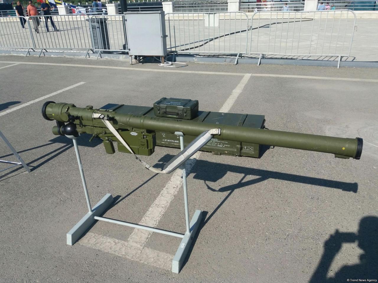 Azerbaijani State Border Service showcases new missile system at military exhibition in Baku [PHOTO]