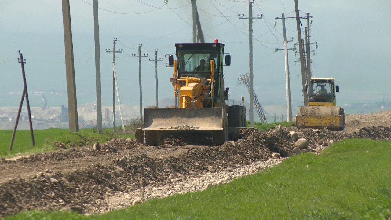 Highway under reconstruction in Azerbaijan’s Shamakhi district [PHOTO]