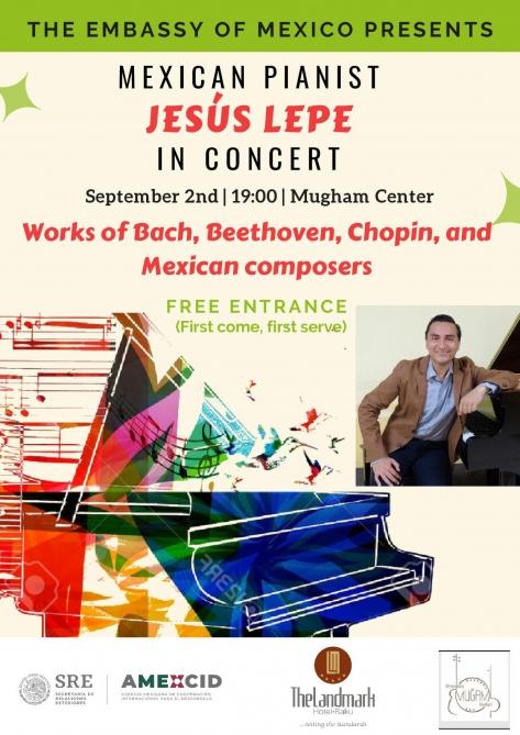 Prominent Mexican pianist to give concerts in Azerbaijan