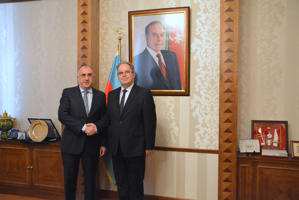 Azerbaijani FM receives newly appointed Latvian ambassador [PHOTO]