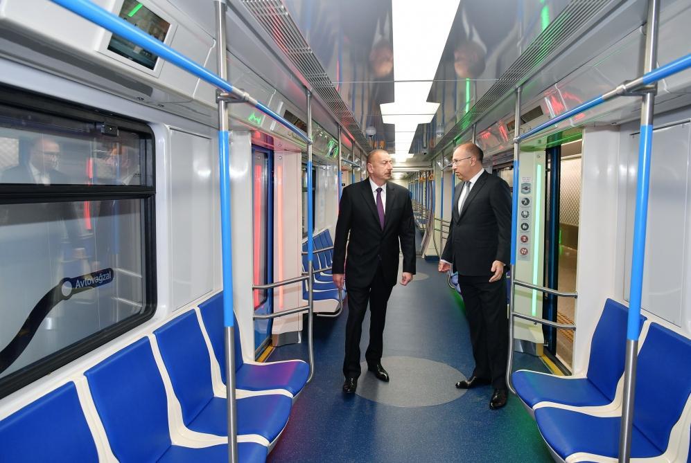 President Ilham Aliyev views work done at Khatai station of Baku Metro [UPDATE]