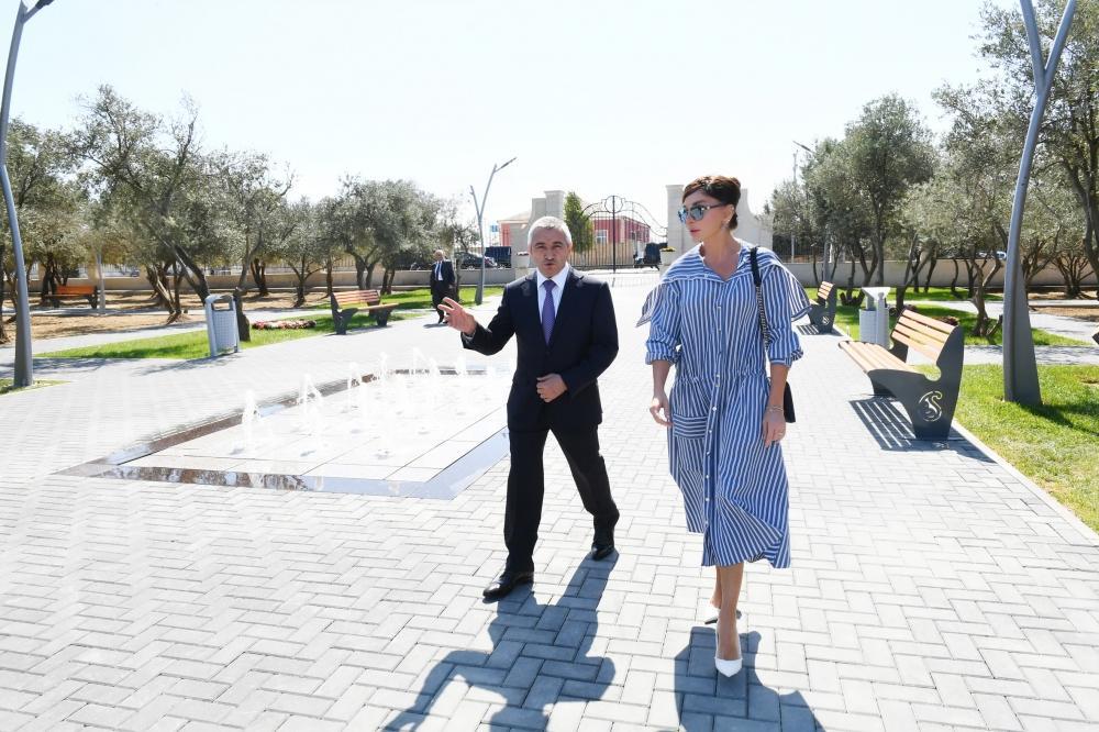 First VP Mehriban Aliyeva views newly-built recreation park in Kurdakhani [UPDATE]