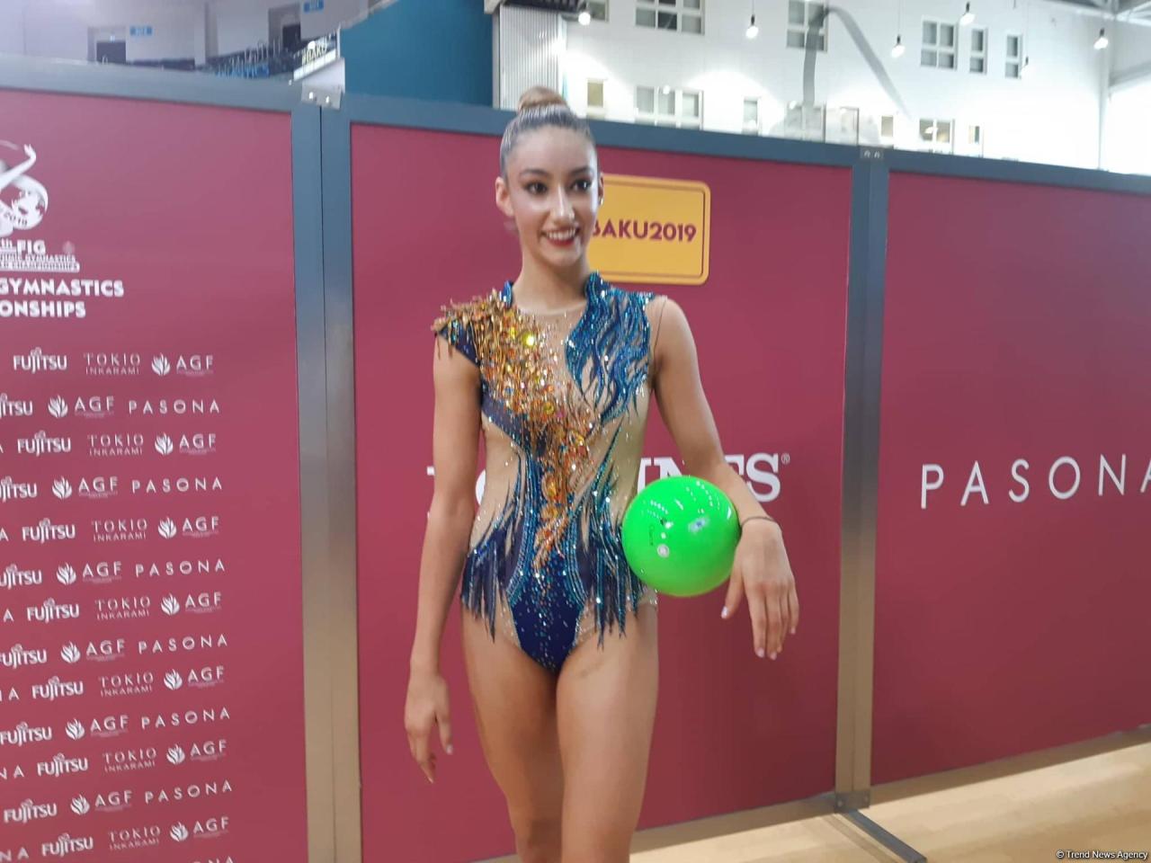 Australian gymnast fascinated by sport arena in Azerbaijan