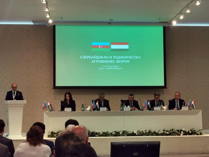 Azerbaijani-Tajik agribusiness forum underway in Baku