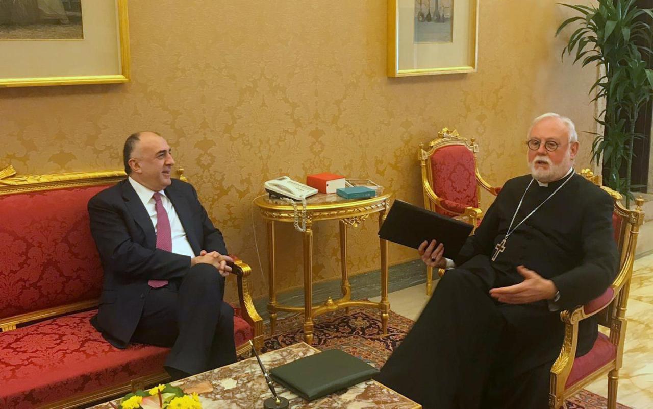 Azerbaijani FM meets Holy See’s secretary in Vatican [PHOTO]