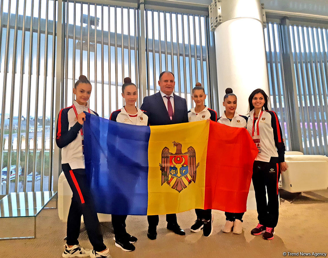 Moldovan ambassador to Azerbaijan meets athletes at the 37th Rhythmic Gymnastics World Championships [PHOTO]