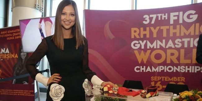 Legendary gymnast’s ribbon auctioned during Rhythmic Gymnastics World Championships held in Baku