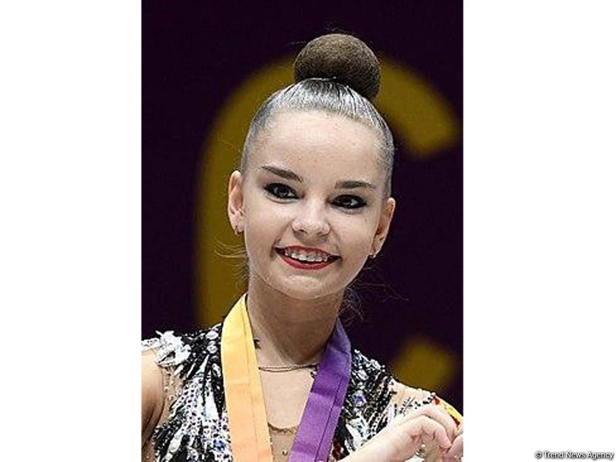 Dina Averina becomes first at 37th World Championships in Baku in exercise with ribbon