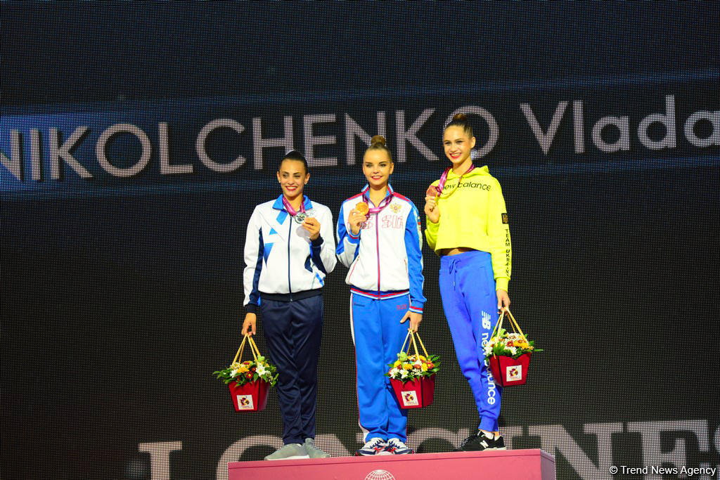 Awarding ceremony of winners of 37th Rhythmic Gymnastics World Championships held in Baku [PHOTO]