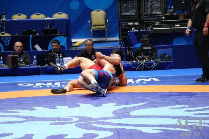 Azerbaijani wrestlers reach 1/4 finals of World Wrestling Championship in Kazakhstan [PHOTO]