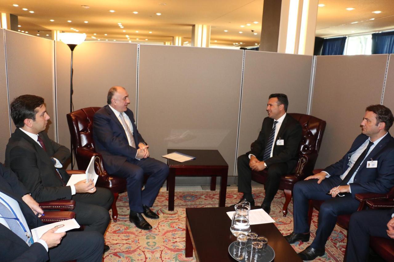 Elmar Mammadyarov meets with the PM of the Republic of North Macedonia [PHOTO]