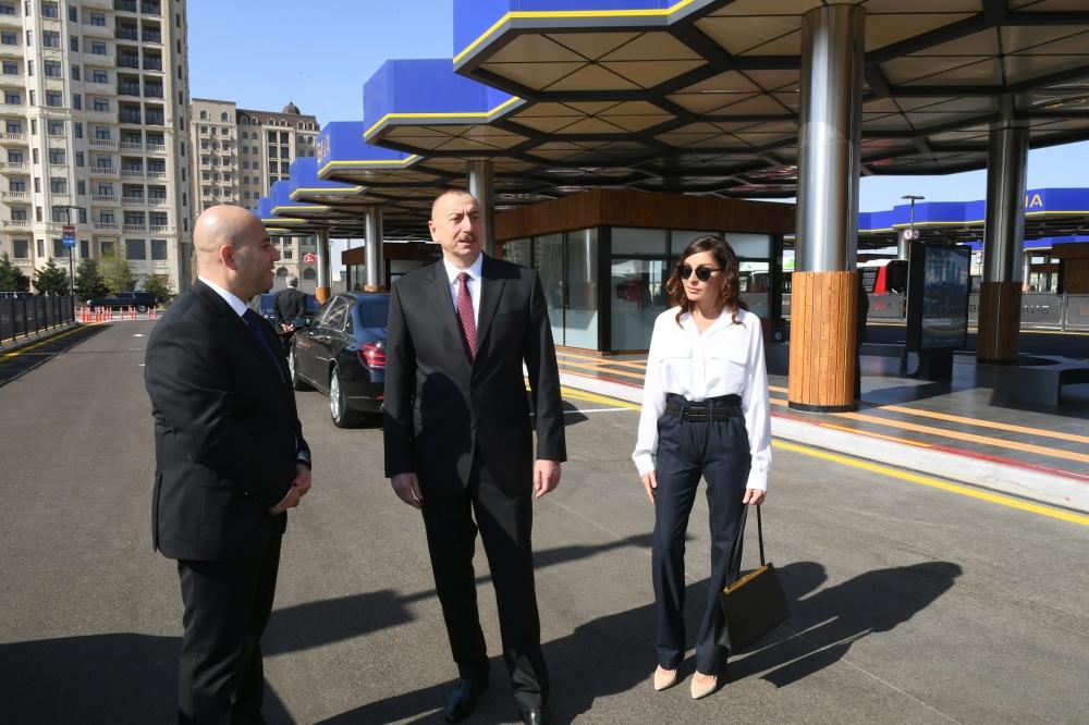 President Ilham Aliyev, First Lady Mehriban Aliyeva inaugurate Koroglu Transport Exchange Center in Baku [UPDATE]