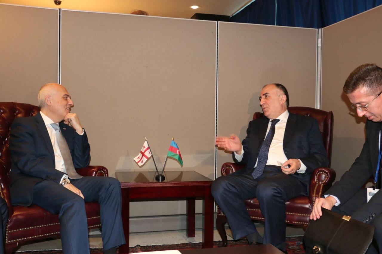 Azerbaijani FM meets Georgian counterpart [PHOTO]