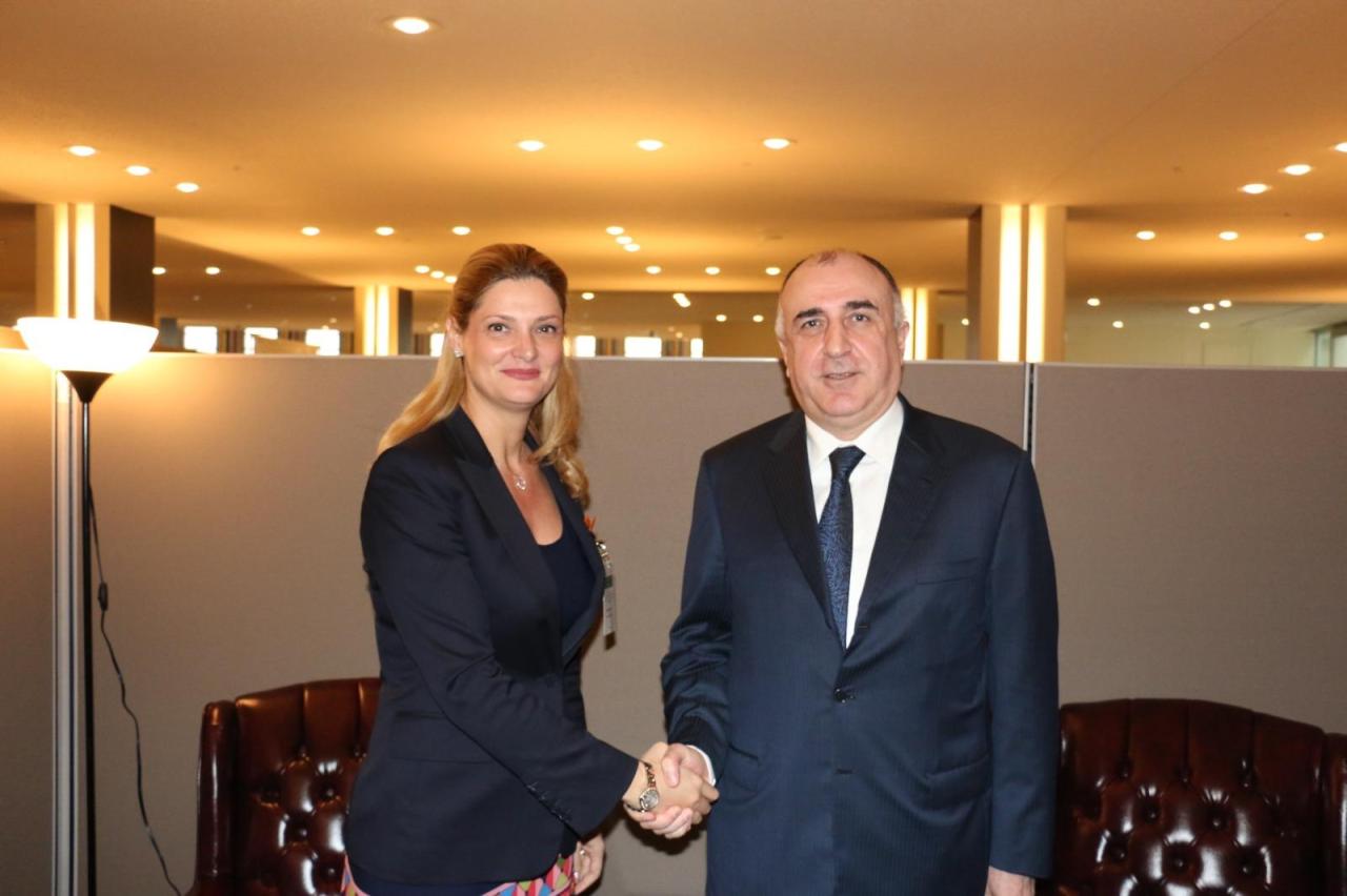 Azerbaijani FM meets with Minister of Foreign Affairs of Romania [PHOTO]