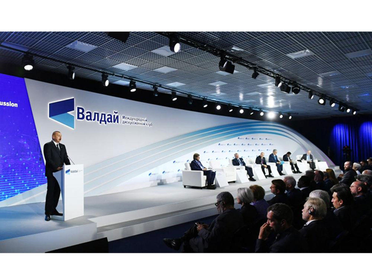 Azerbaijani president attends plenary session of 16th Annual Meeting of Valdai International Discussion Club [UPDATE]