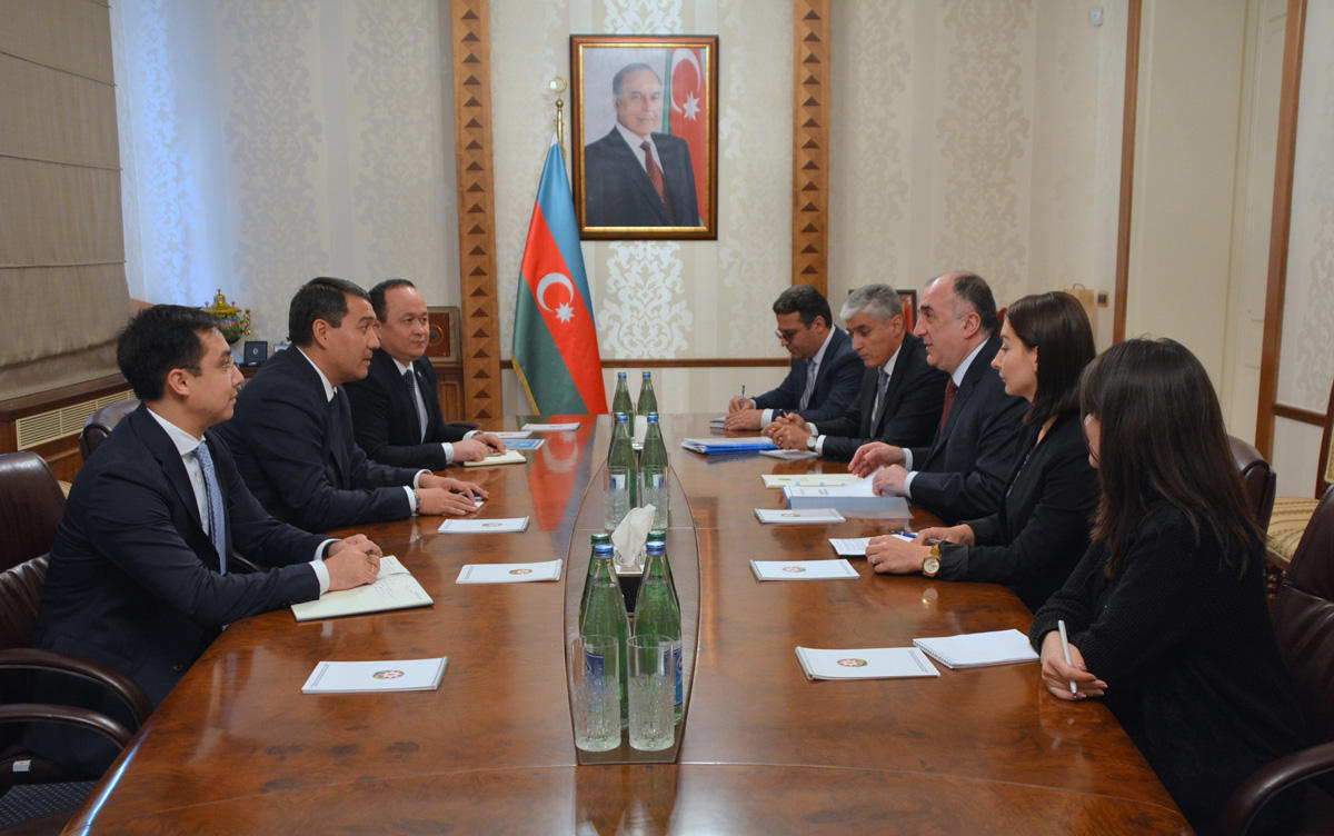 Azerbaijani FM receives newly appointed Kazakh envoy