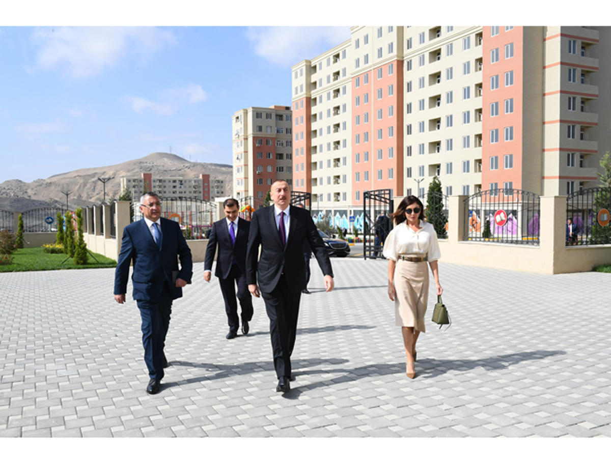 Azerbaijani president, First Lady inaugurate Gobu Park-2 residential complex for IDPs [UPDATE]