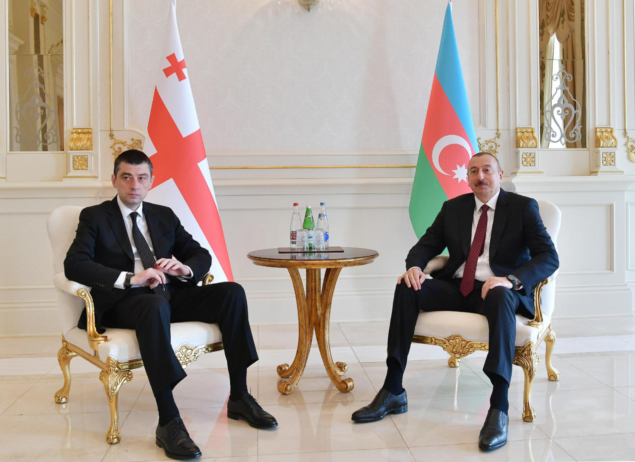 Azerbaijani president receives Georgian PM [UPDATE]