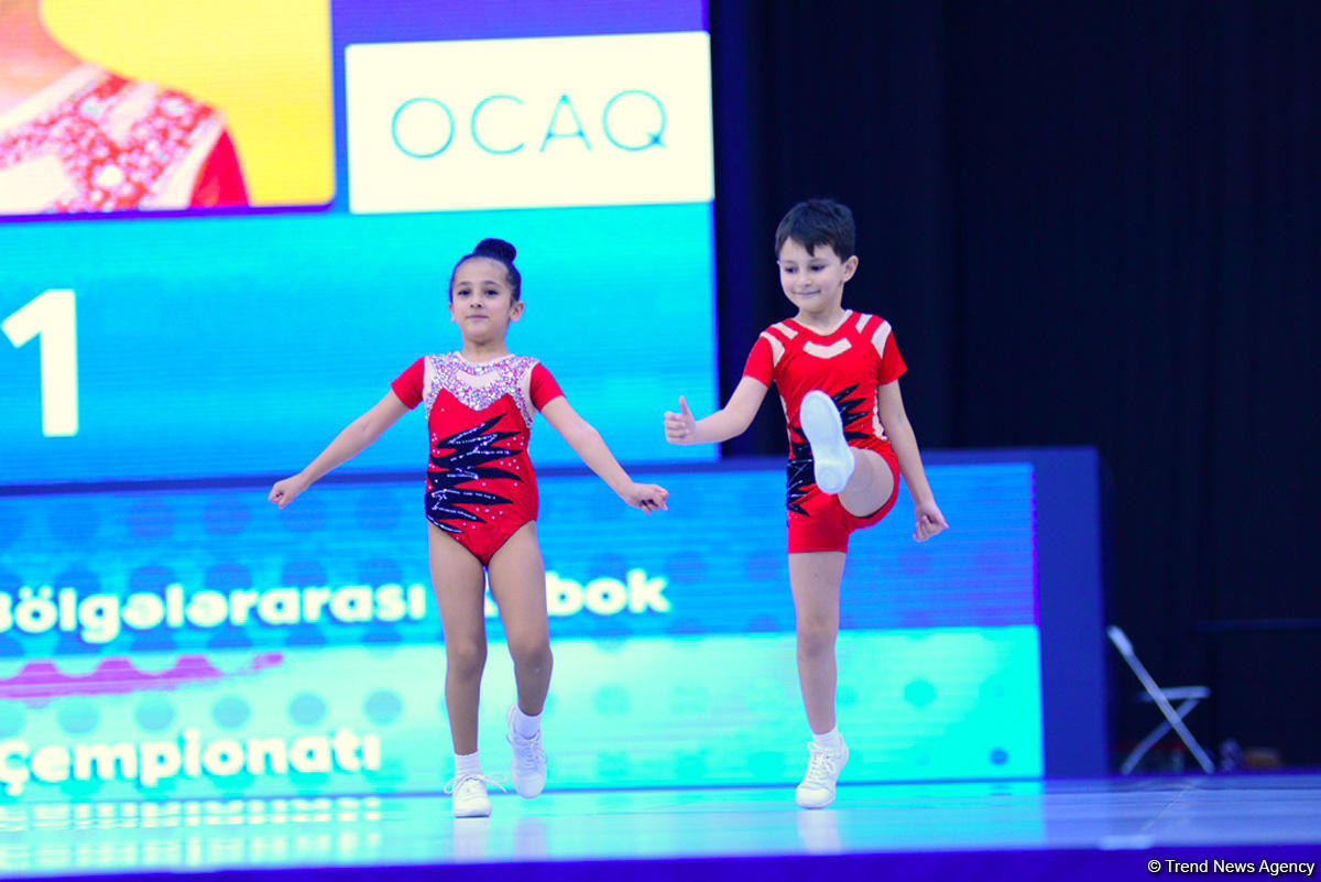 Rhythmic and aerobic gymnastics competitions underway at National Gymnastics Arena in Baku [PHOTO]