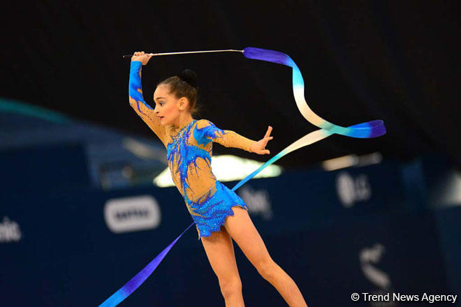 Rhythmic, aerobic gymnastics competitions underway in National Gymnastics Arena in Baku [PHOTO]