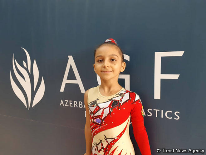 Gymnast representing Azerbaijan’s AyUlduz club likes to perform complex elements
