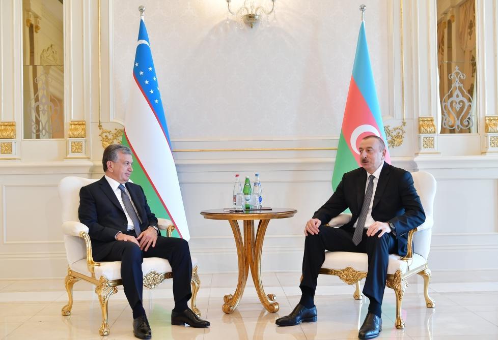 Presidents of Azerbaijan, Uzbekistan meet in Baku [UPDATE]