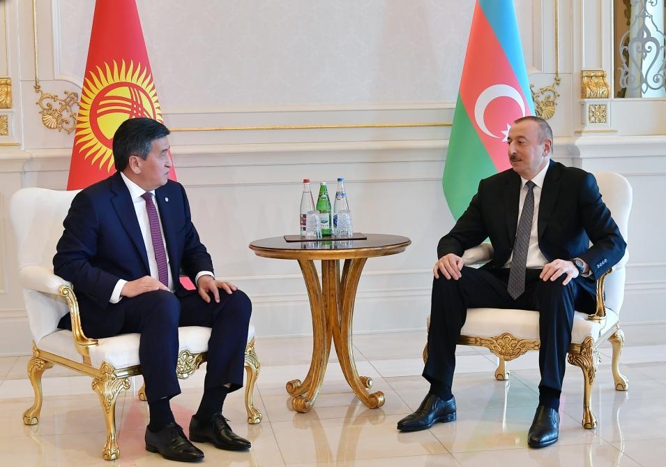 Azerbaijani president meets with Kyrgyz counterpart [UPDATE]