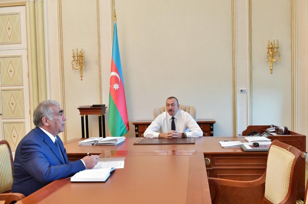 President Ilham Aliyev receives chairman of Board of Directors of Azerbaijan Highway State Agency [UPDATE]