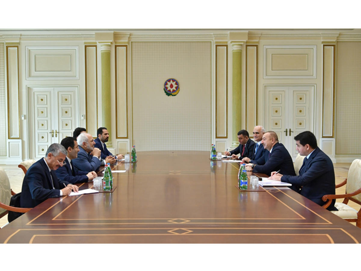 Azerbaijani president receives delegation led by Iranian FM [UPDATE]