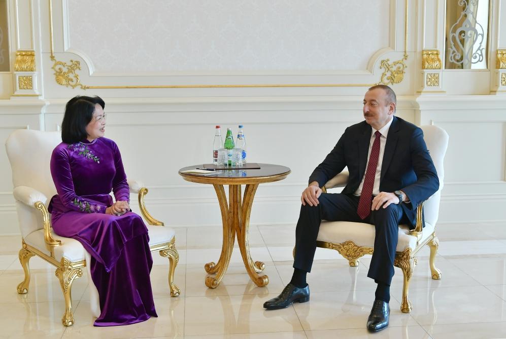 President Ilham Aliyev receives vice president of Vietnam [UPDATE]