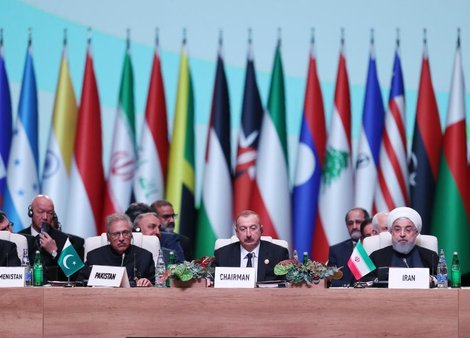 Azerbaijani President Ilham Aliyev takes part in debates within 18th ...