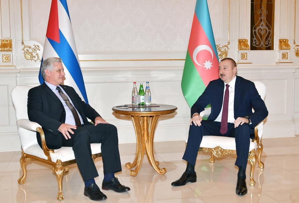 Azerbaijani president meets with president of Cuba [UPDATE]