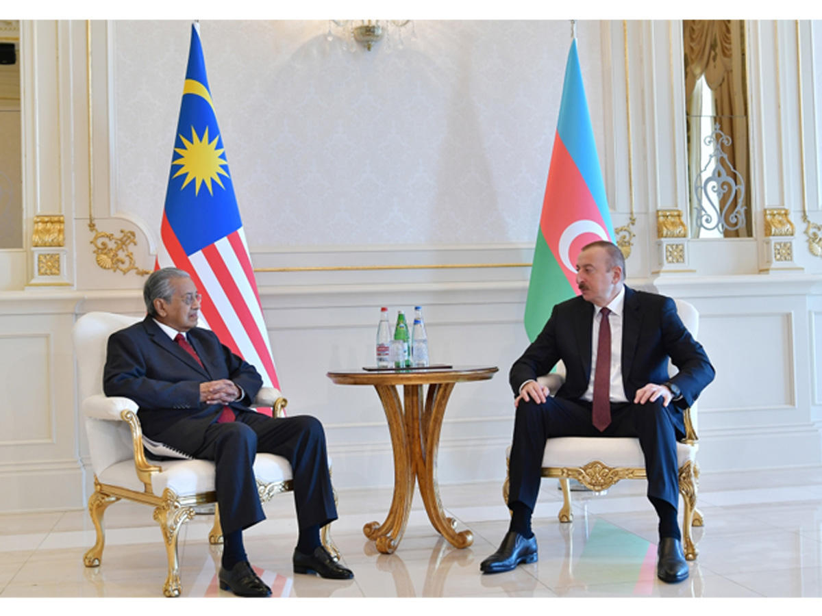 President Ilham Aliyev receives Malaysian PM Mahathir bin Mohamad [UPDATE]