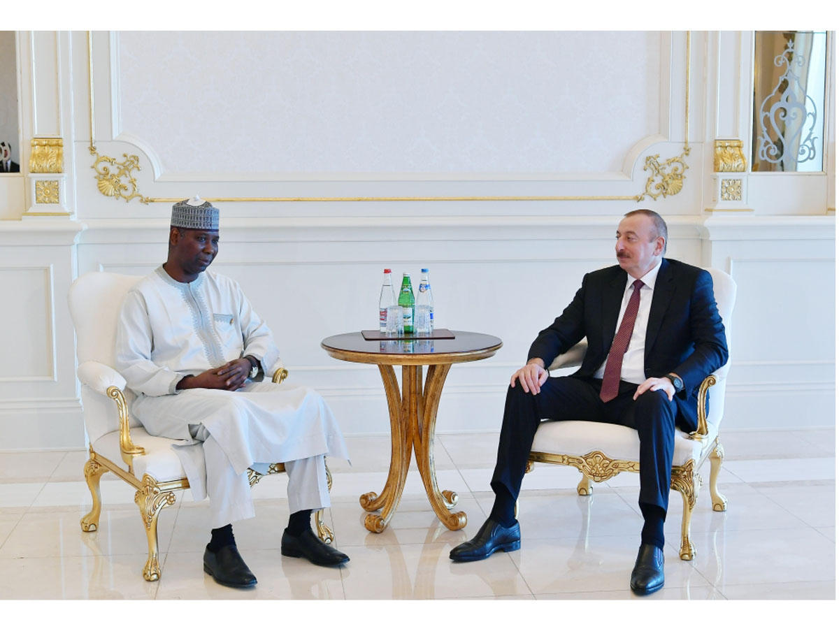 President Ilham Aliyev receives President of UN General Assembly Tijjani Muhammad-Bande [PHOTO]